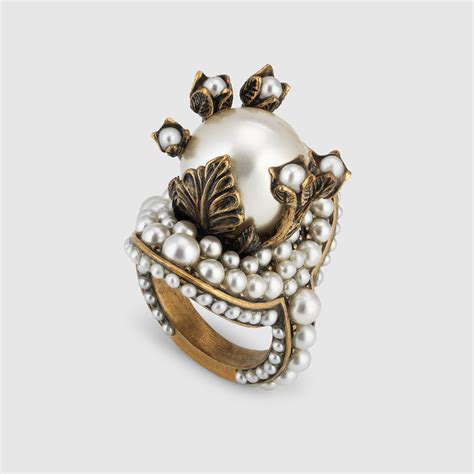 gucci pearl ring for women